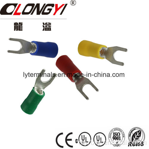 longyi insulated spade terminals / vf1.25-3ysa ကြေးနီ lugs